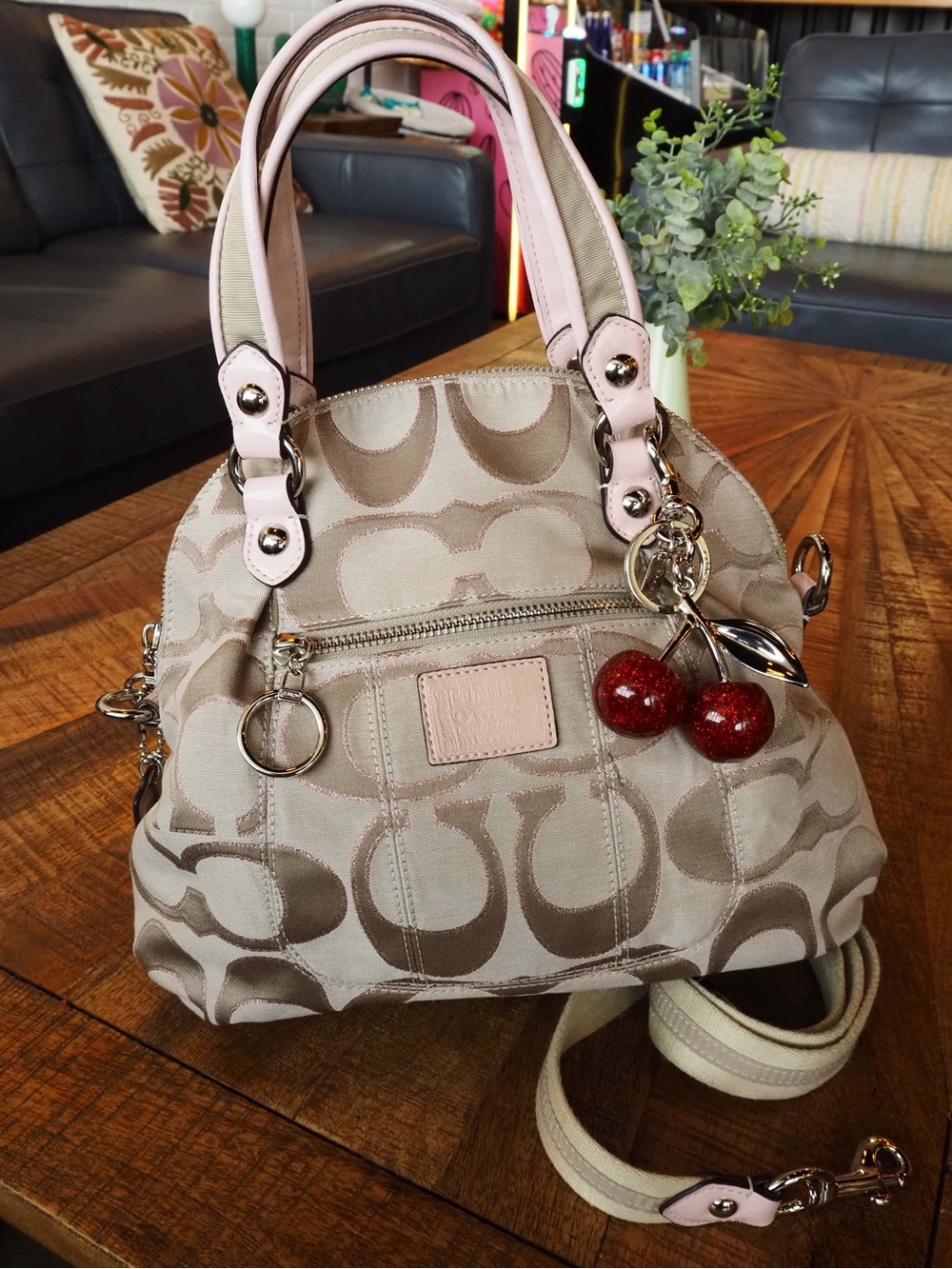 Coach Poppy Satchel Shoulder Bag - Picture 5 of 6